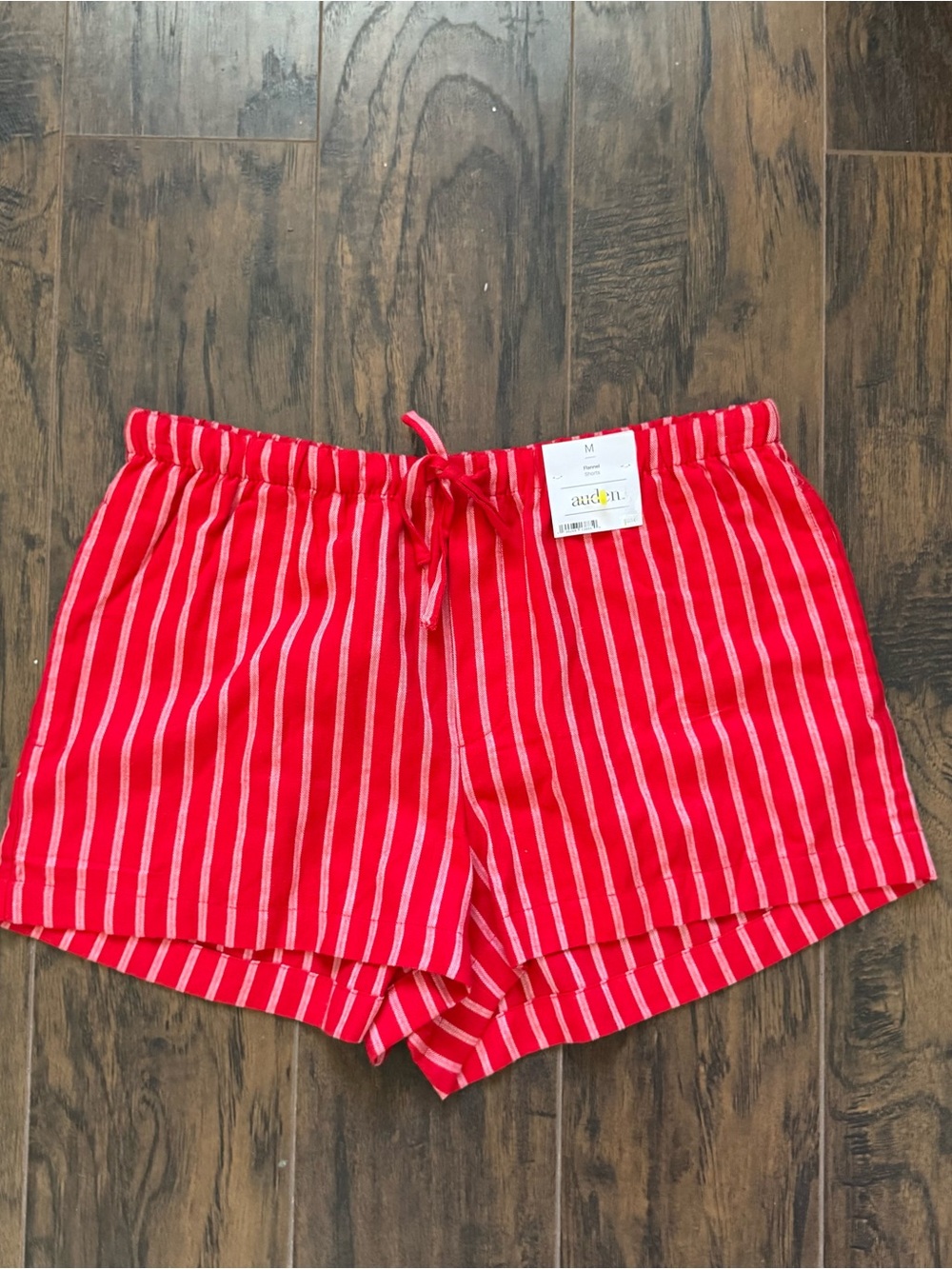 NWT Auden™ Striped Flannel Pajama Shorts Size Medium